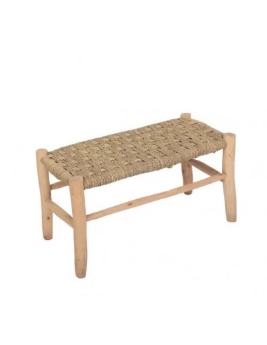 BANC Marocain en Bois de Citronnier - Banquette tressée 1/2 places - 70cm ou 80cm - Décoration Bohème vente chaude votre 