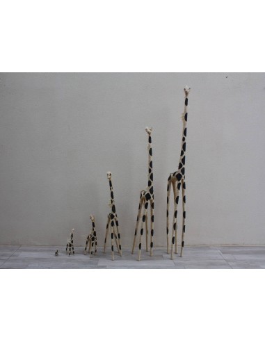 Superbe GIRAFE en RAPHIA - Tressé Main - 6 TAILLES - Artisanat de Madagascar - Décoration Sculpture Statue 2023