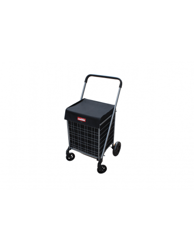 Chariot de courses Caddie 4 roues - Leger pliable grand format XXL - Freins et roues pivotantes Paris Déstockage Promo