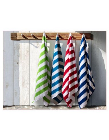 Lot de 3 MAXI draps de bain Cabana 90x150cm - 4 couleurs au choix - les ctes