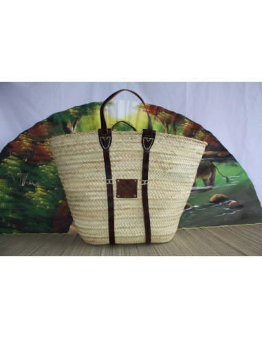 GRAND Panier IMMENSE XXL pour courses marchés plage - Sac Cabas osier paille marocain rotin palmier la livraison gratuite