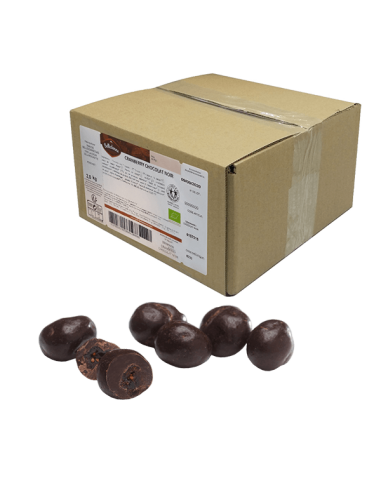 Belledonne -- Cranberries chocolat noir 57% bio Vrac - 2 kg la livraison gratuite