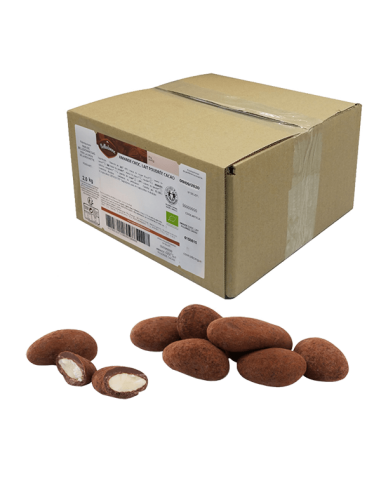 Belledonne -- Amandes chocolat lait poudrée cacao bio Vrac - 2 kg votre