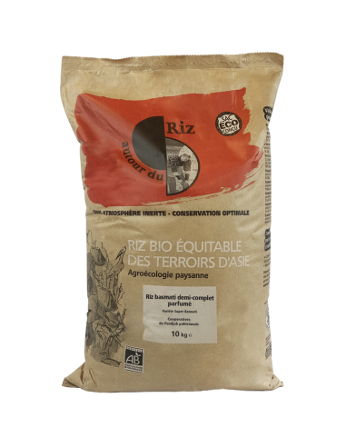 Autour Du Riz -- Riz basmati demi complet bio équitable Vrac (origine Inde) - 10 kg 50-70% off 