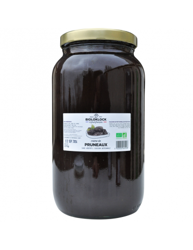 Bioloklock -- Crème de pruneaux bio (france) Vrac - 3,6 kg x 4 une grave pollution 