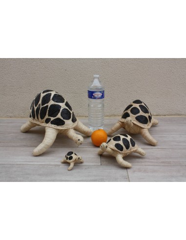 Superbe TORTUE en RAPHIA - Tressé Main - 4 TAILLES - Artisanat de Madagascar - Décoration Sculpture Statue JUSQU'A -70%! 